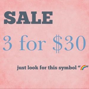 🌈 3 for $30 SALE! 🌈